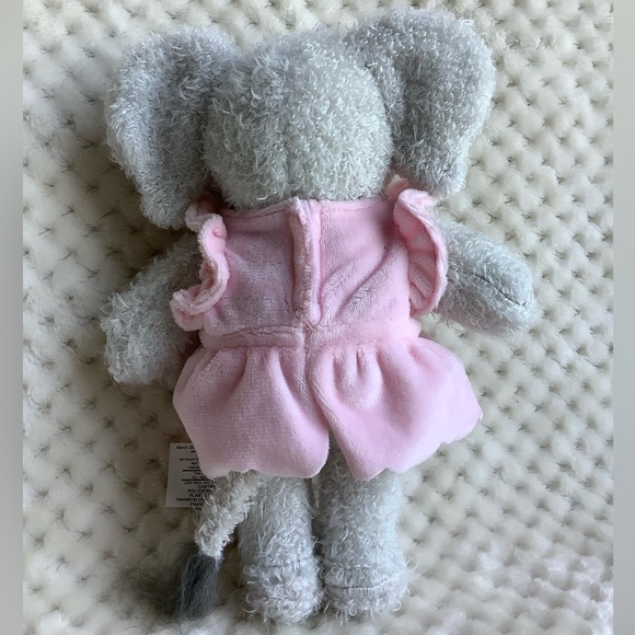 KIKI Plush Grey Elephant Pink Dress The Elephant Project Embroidered Eyes 2017 - Picture 7 of 12